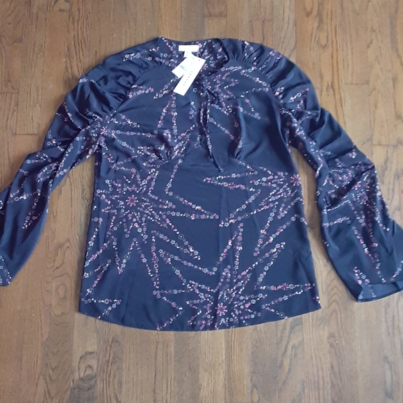 Topshop Starry Floral Print Prairie Blouse - Picture 5 of 10